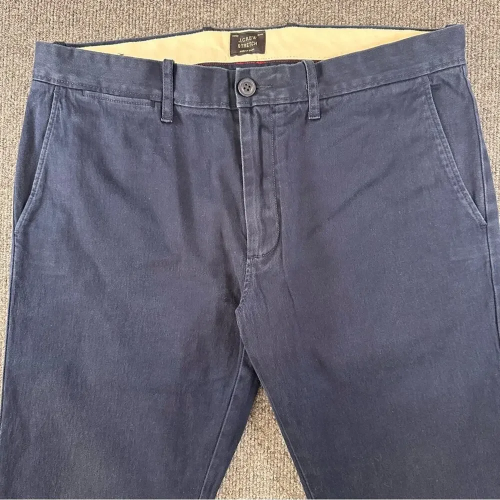 J. Crew Men’s 484 Slim Fit Stretch Chino Pants Preppy Classic Twill Pants 32x30